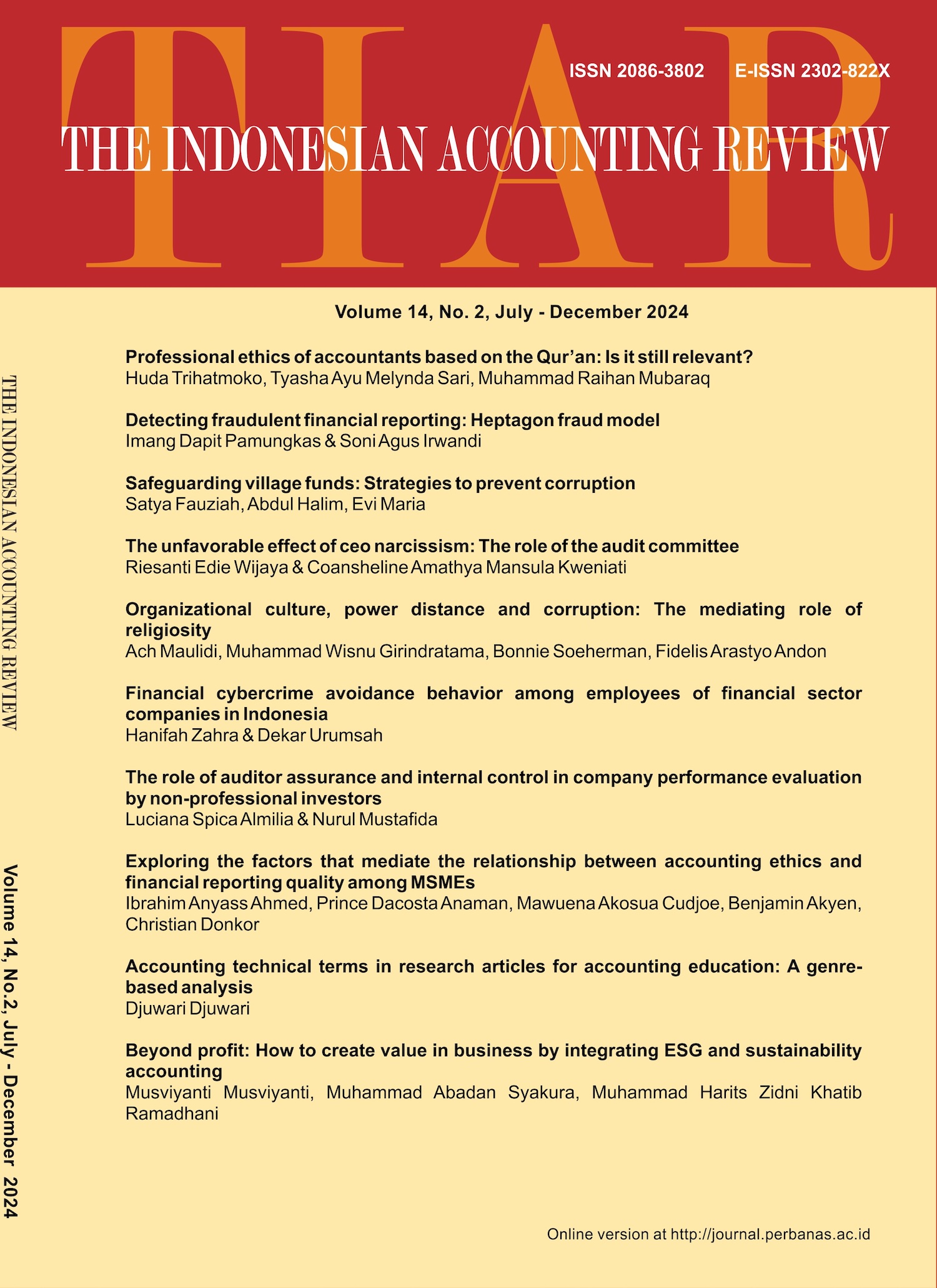 					View Vol. 14 No. 2 (2024): July - December 2024
				
